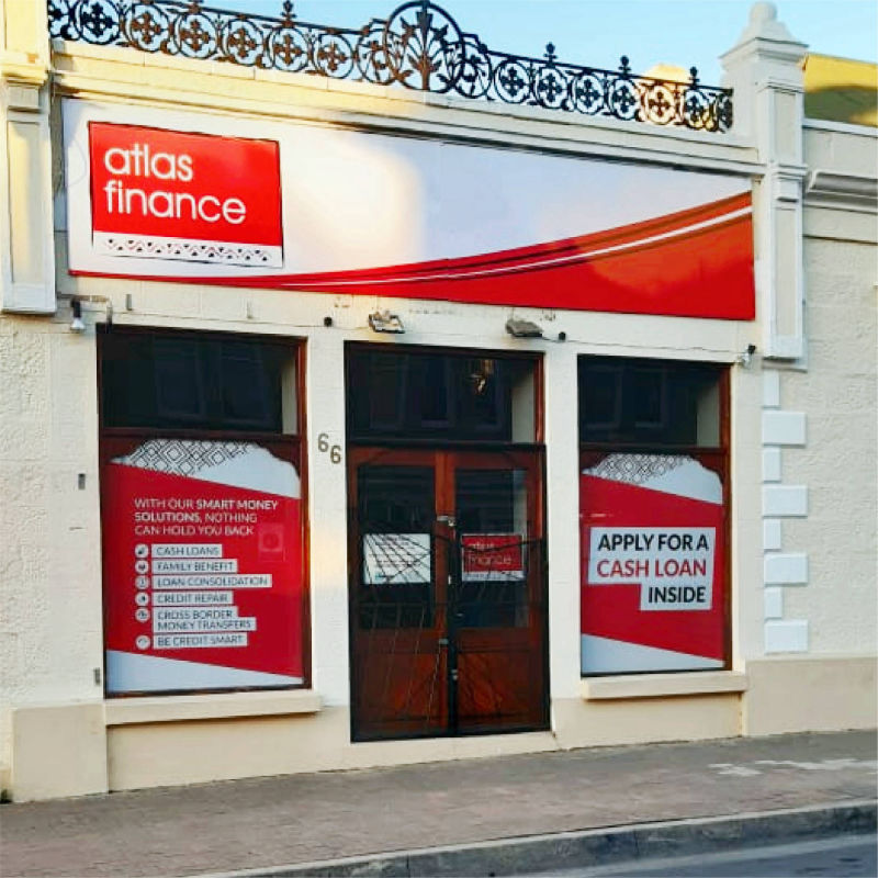 Atlas — fabricated shopfront signage
