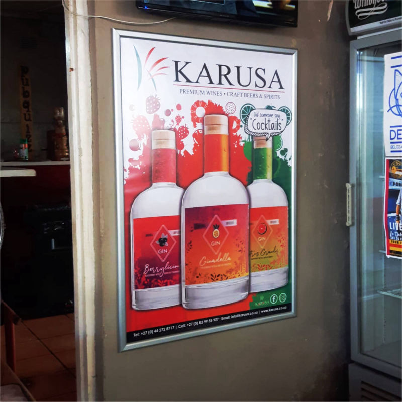 Karusa — snapper frame signage